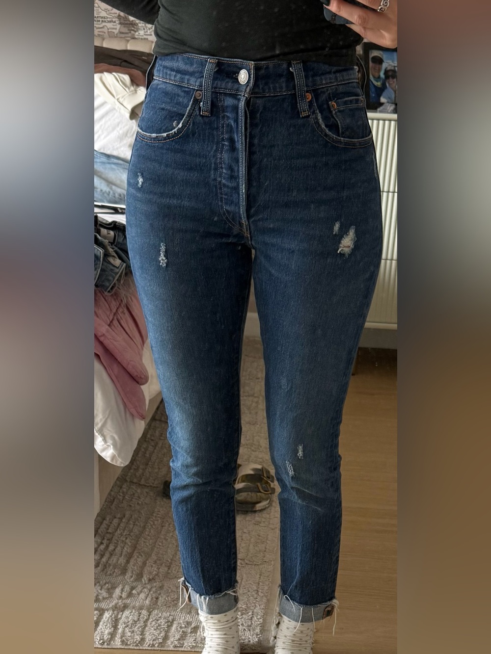 Levi's 501 S with Light Distressing